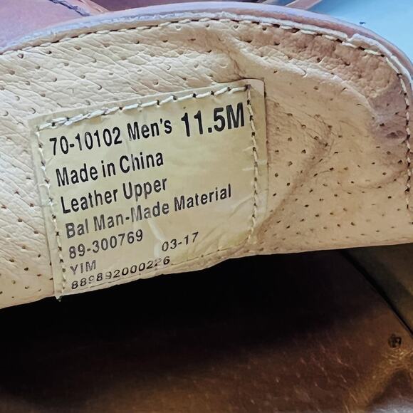 GH Bass & Co Shoes Mens 11.5 Brown Leather Tassel Loafers Slip On Dress Classic